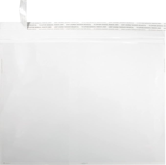 LUXPaper 9 x 12 Booklet Envelopes | Peel & Press | Crystal Clear | 3.5 Mil | by LUXPaper