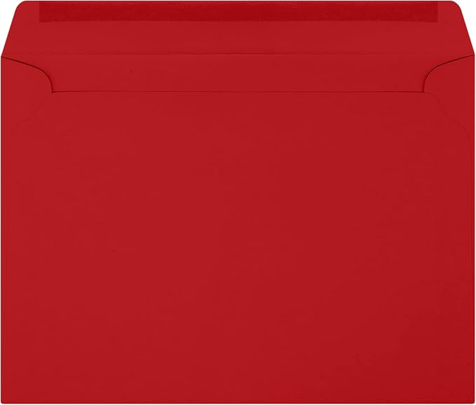 LUXPaper 9 x 12 Booklet Envelopes | Holiday Red | 60lb. Text | 250 Qty - Image 2