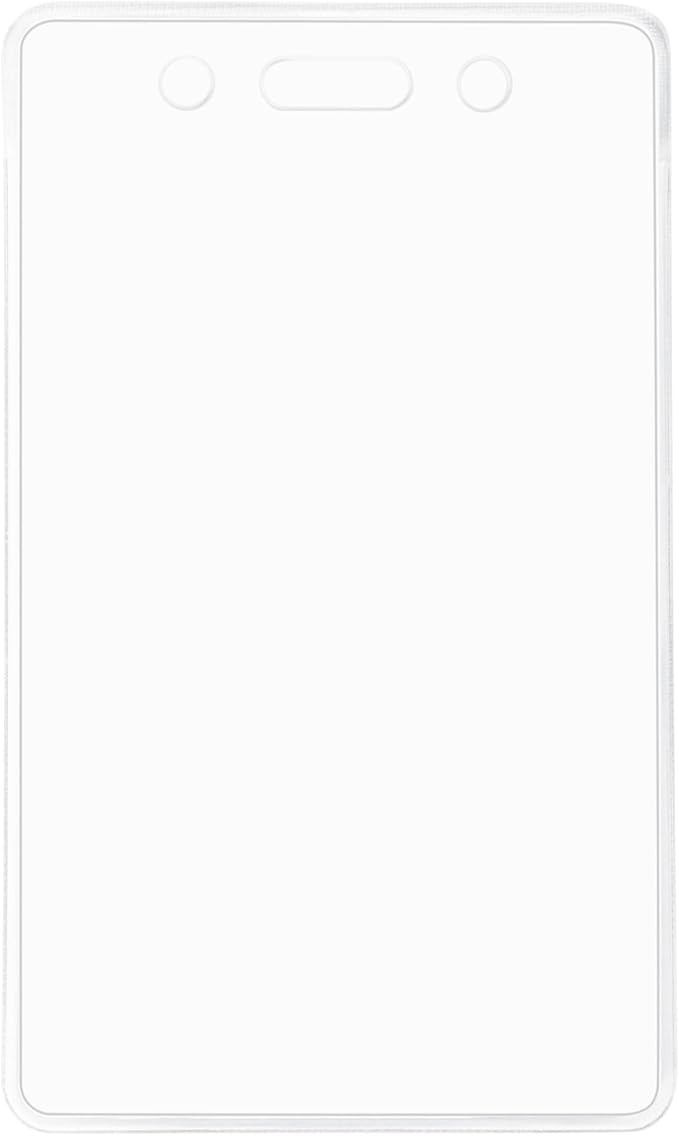 Amazon Basics Vertical Clear Plastic ID Badge Holders, 2.55" x 4.41" - Image 4
