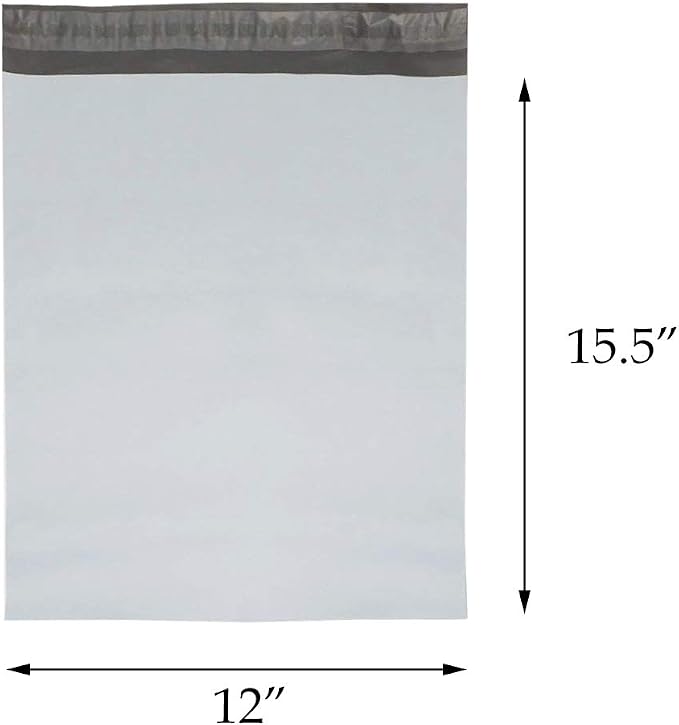 Poly Mailers 12"x15.5" Envelopes Shipping Bags Self Sealing, 500 Bags - Image 2