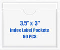 Origin-Joy 60 PCS Self Adhesive Index Card Pockets by Origin-Joy