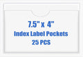 Origin-Joy 25 PCS Self-Adhesive Index Label Pockets by Origin-Joy