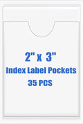 Origin-Joy 35 PCS Self Adhesive Index Card Pockets by Origin-Joy