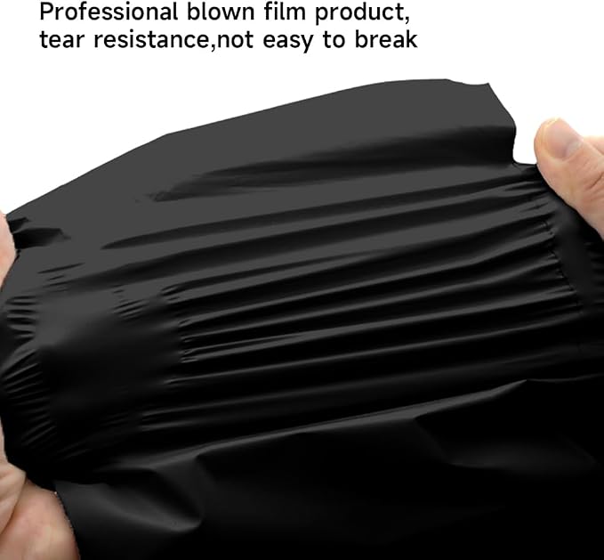 Set of 500 Black Mailing Bags 10x13, Tear-Proof Poly Mailers - Image 5