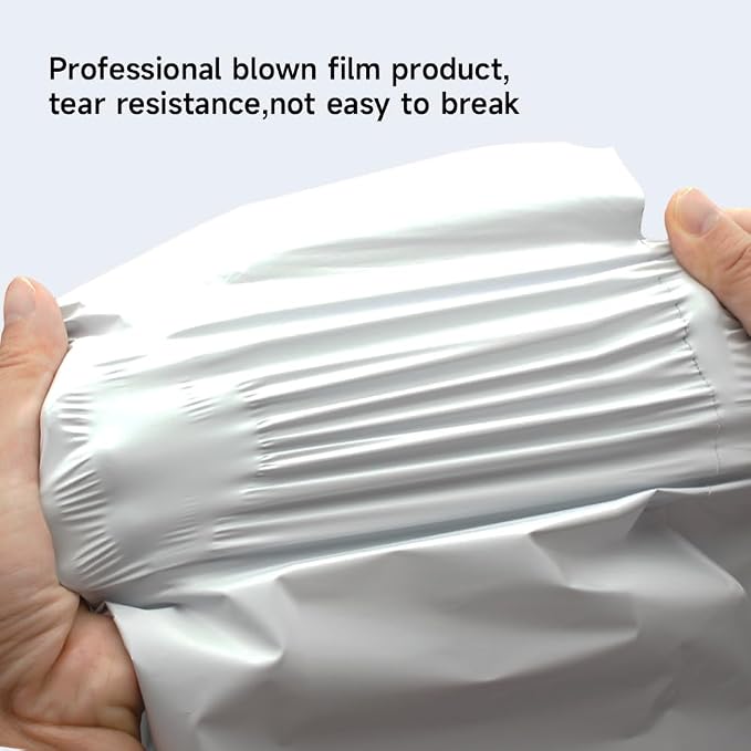 White Poly Mailers 10x13 Inch, 500 Pack | Self-seal shipping bags - Image 4