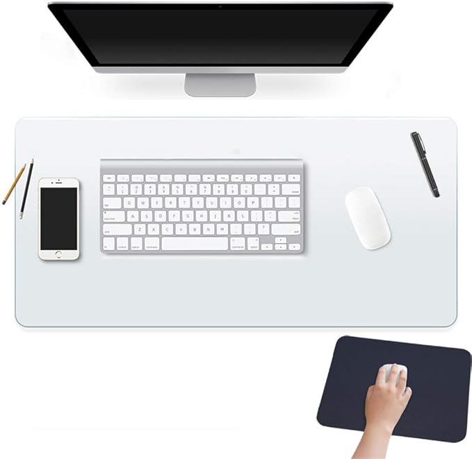24 X 36 Inch Clear Large Desk Pad Blotter Home Office Table Protector on Top of by EasyEasyLife