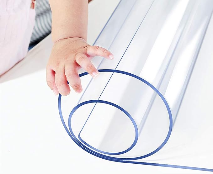 40x88 Clear Table Protector Plastic Table Cloths PVC Night Stand Table Cover - Image 8