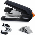 Leven Effortless Desktop Stapler, 40 Sheet Capacity, One Finger Touch Stapling by Leven
