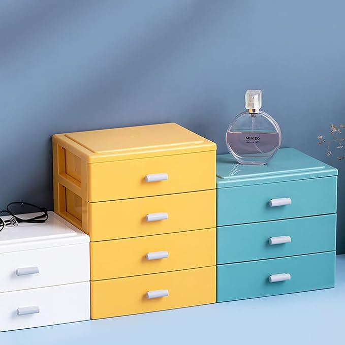 Plastic Vanity Organizer with 4 Drawers, Small Storage Organization Drawers - Image 2