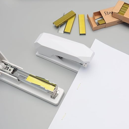 Yellow Gold 26/6 Standard Staple Set 12mm Width 1000/Box 4 Boxes/Pack 4000 - Image 5