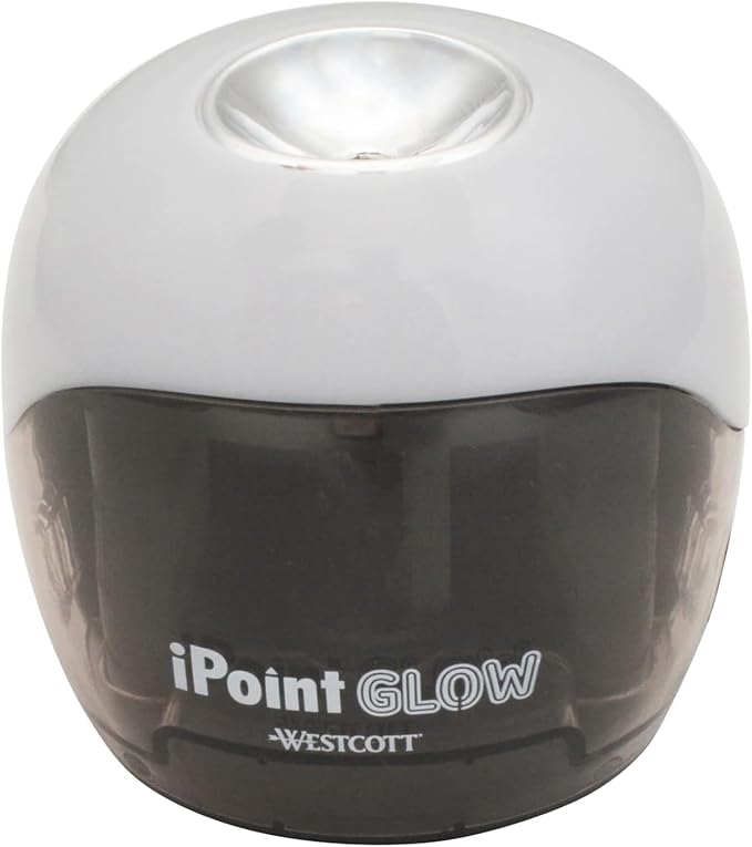 Westcott iPoint Glow Color Changing Battery Pencil Sharpener by Westcott