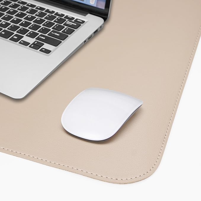 AFIING Cork Desk Mat 47" x 23.6", Dual-Sided Natural Cork & PU Leather Desk Pad - Image 5