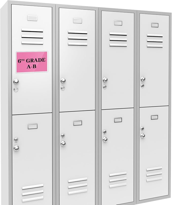 Ctosree 500 Pcs Magnetic Label Holder 5.5 x 3.5 Inches Pallet Rack Sign Holder - Image 7