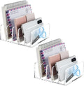 BEYGORM 2 Pack Acrylic Mail Holder, Vertical Letter Sorter by BEYGORM