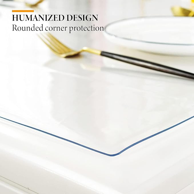 Deep Dream 1.5mm Clear Desk Cover Protector, 48×108 Inch Clear Table Protector - Image 3