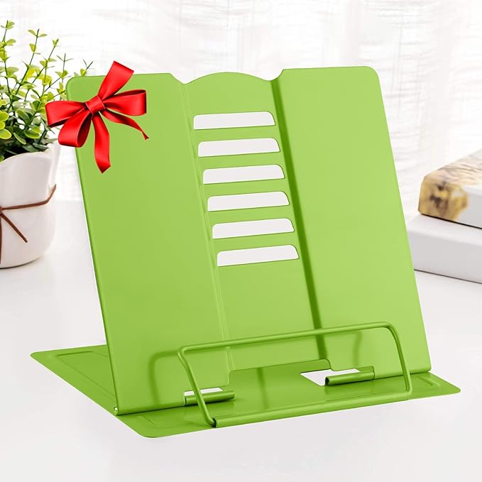 MSDADA Book Stand Metal Reading Rest Book Holder Adjustable Cookbook Documents by ColoryourlifewithMSDADA