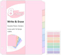SKYDUE 8 Tab Binder Dividers for Letter Size, Durable Plastic Dividers for 3 by SKYDUE