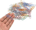 HAHIYO Paper Clips 2 inches Length Striped Paperclips Vinyl Coated Prevent by HAHIYO