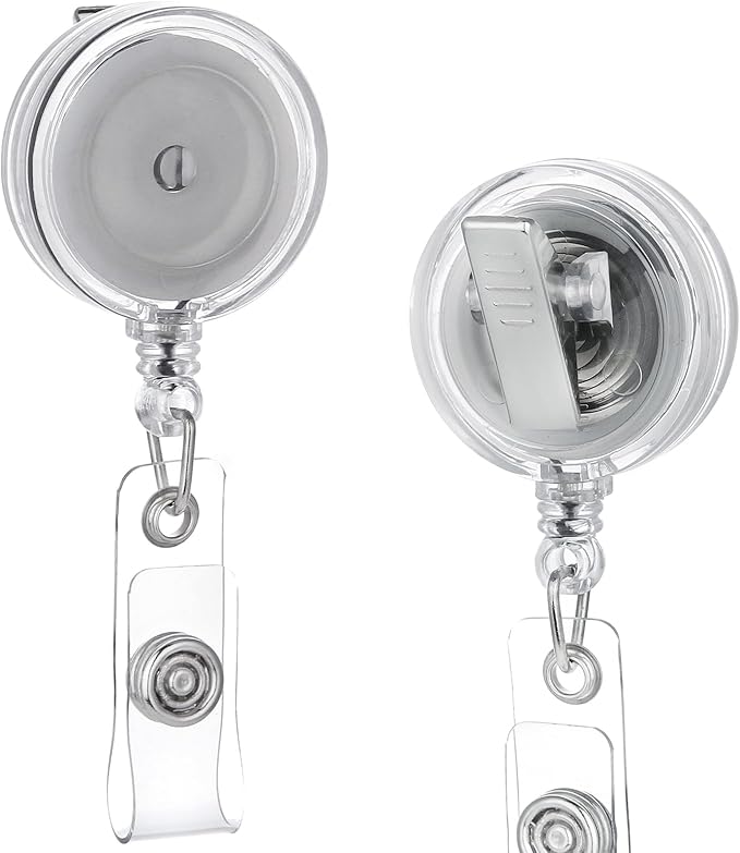 QREEL - 10 Pack - Retractable ID Name Badge Holder Reels by QREEL