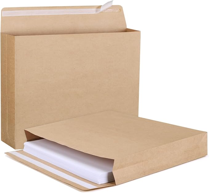 zmybcpack 25 Pack 10" x 13" Expandable Catalog Envelopes, Large Kraft Document by zmybcpack