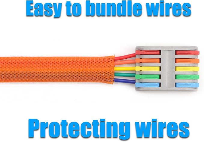 25ft PET Expandable Braided Cable Sleeve 1/3inch Pet Braided Cable Sleeve - Image 6