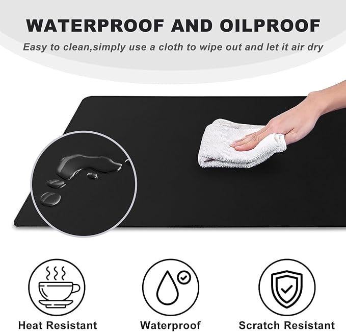 Large Mouse Pad, Desk Mat Large Office Desk Pad Gaming Mouse Pad - Image 3