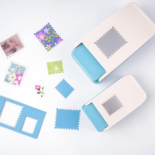 BAOFALI 2Pcs/Set Stamp Puncher 1.5x1.5inch &1x0.8inch Rectangular Postage Stamp - Image 4