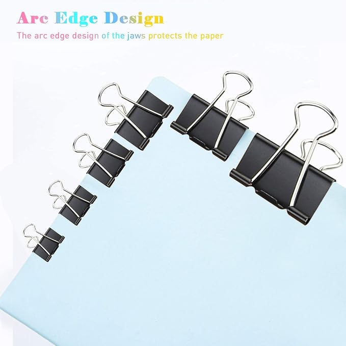 Extra Large Binder Clips, 48 Pack, 2 Inch, Standard 51mm, Capacity 0.86 Inch - Image 5