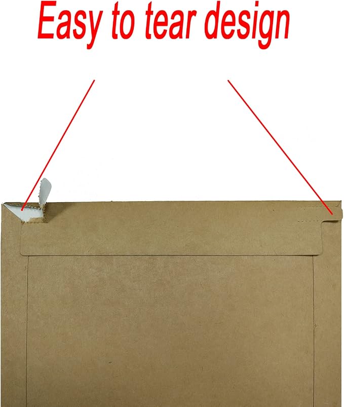 Bonfasvo Rigid Mailers 30 Pack 6.25 x 8.25 inches Brown Self Seal Stay Flat - Image 5