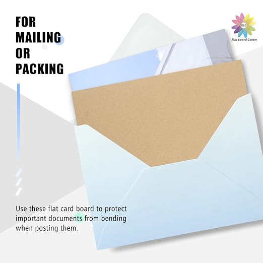 Mat Board Center, 50 Corrugated Cardboard Sheets 8.5x11 Inches Flat Card Board - Image 5