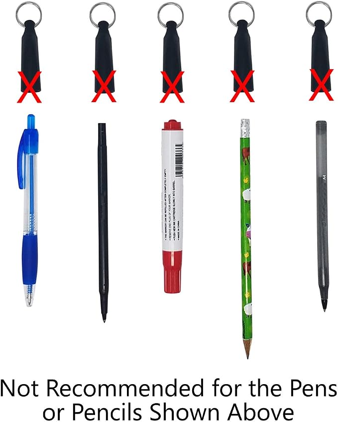 5 Pack - Heavy Duty Retractable Pull Pen Holder - Ideal - Image 5