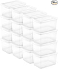 Sterilite 16 Pack Storage Box, 20 Quart Stackable Tote by Sterilite