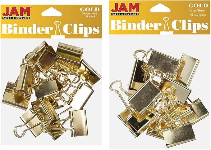 JAM PAPER Colorful Binder Clips Assortment by JAMPaper