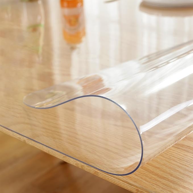 LovePads Clear Table Cover Protector, 24 x 96 Inch 2mm Thick Plastic Table Cover - Image 8