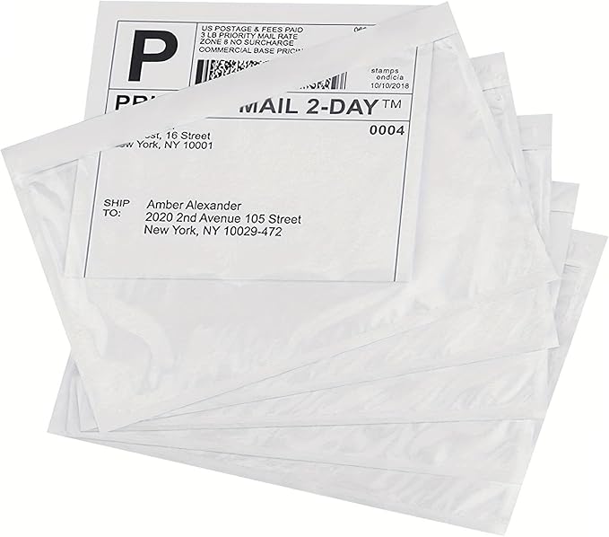 100 Pack-6x9 Shipping Envelopes, Packing List Mailing Envelopes Clear Adhesive - Image 3