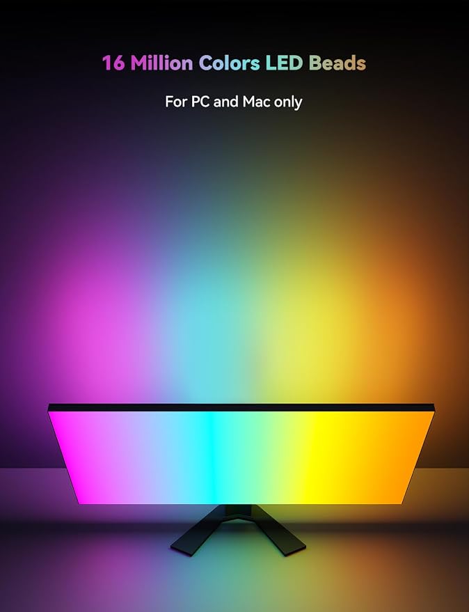 Monitor LED Backlights for PC & Mac, LED Strip Lights that Sync - Image 3
