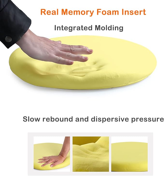 Sigmat Memory Foam Seat Cushion Anti-Slip Soft Round Stool Cushion Chair Pad 15 - Image 2