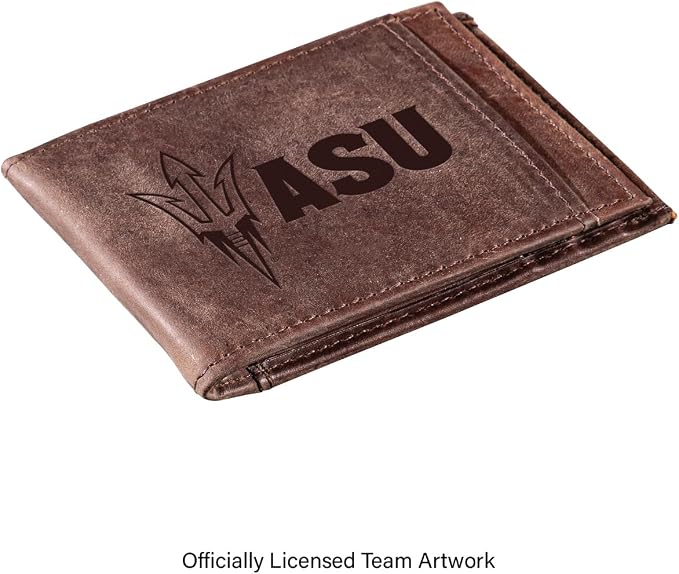 Team Sports America NCAA Arizona State University Front Pocket Slim Wallet - Image 2