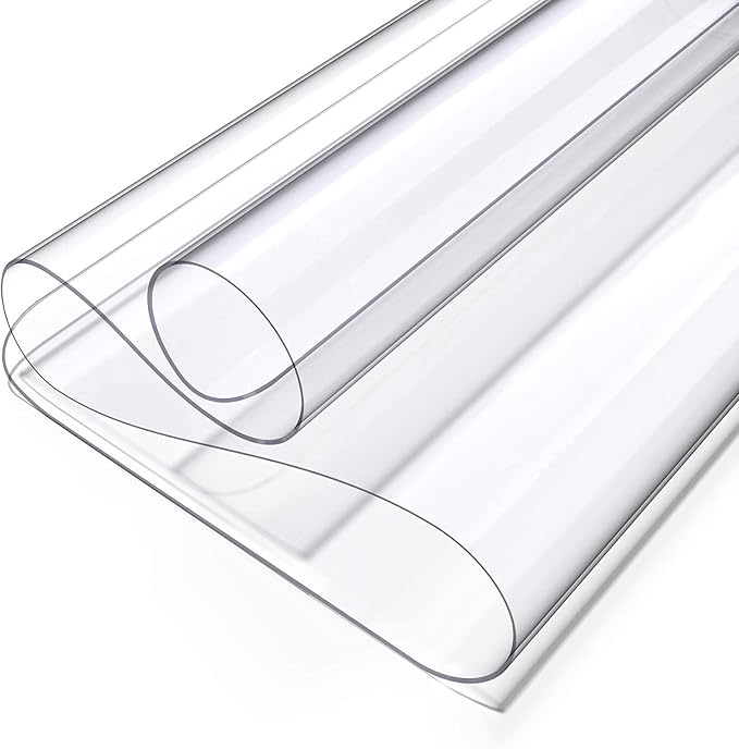 Oterri Clear Writing Desk Pad, 12’’x12” Heat Resistant Waterproof PVC Round - Image 7
