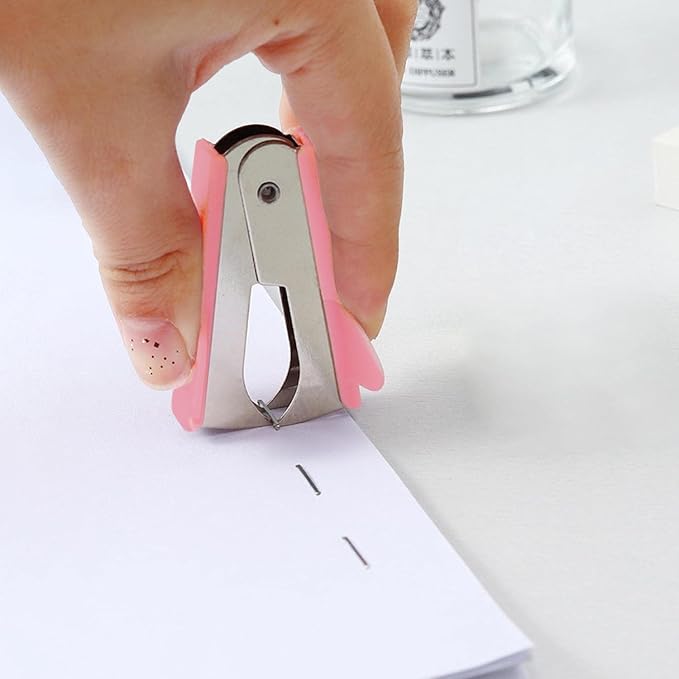 Pink Staple Remover, Staple Puller Tool, Modern Plastic Office School Supplies - Image 9