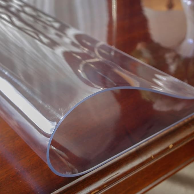 OstepDecor 36 x 84 Inch Clear Table Cover Protector, 2mm Thick Clear Plastic - Image 9