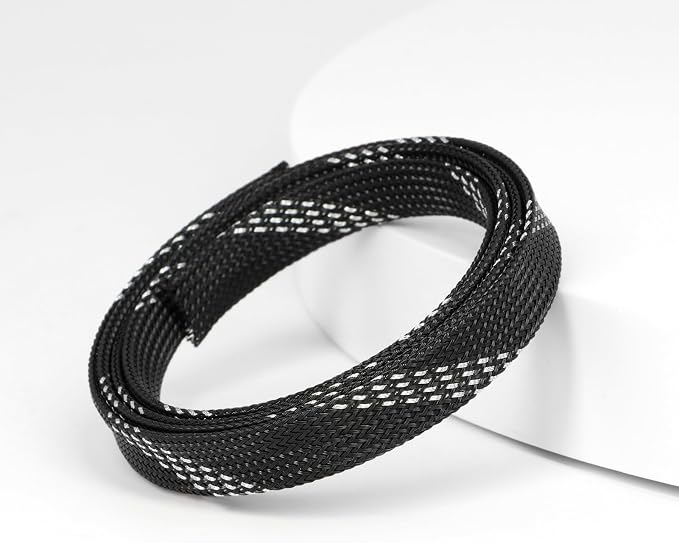 25ft PET Expandable Braided Cable Sleeve 1 inch Pet Braided Cable Sleeve - Image 3
