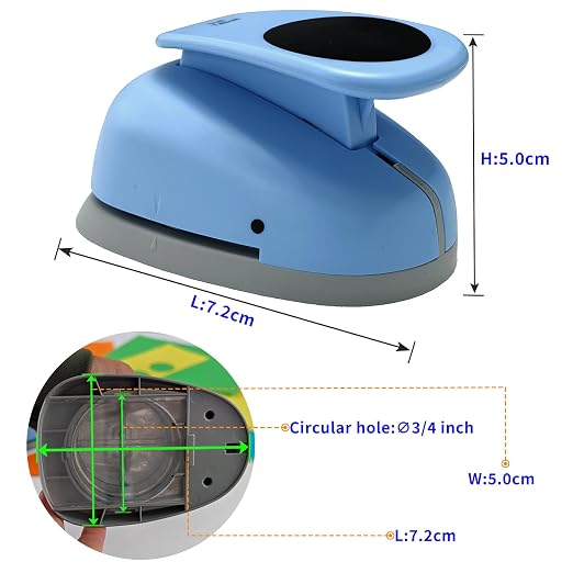 Circle Punch, Paper Punch, 3/4 inch Circle Hole Punch Cutters - Image 3