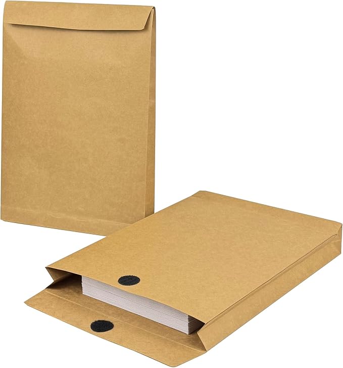20 Pack Large Expandable Envelopes, 9.3x 13" Big Mailing Envelopes | by NeatHouse
