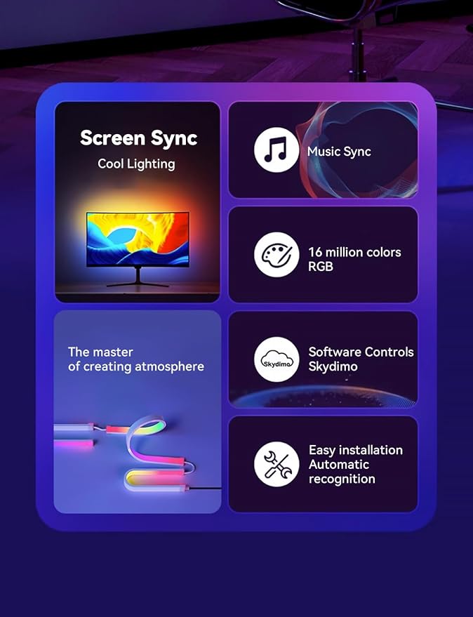 Monitor LED Backlights for PC & Mac, LED Strip Lights that Sync - Image 5