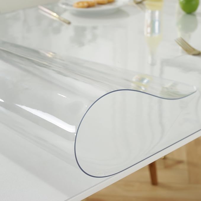 LovePads Clear Table Cover Protector 42 x 78 Inch, 1.5mm Thick Plastic Table - Image 7