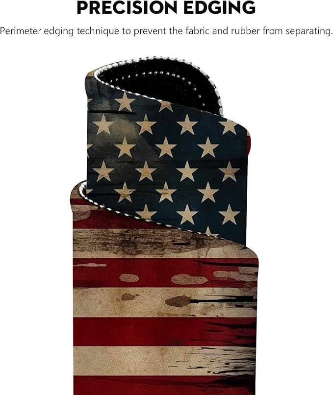 Vintage American Flag Mouse Pad - Image 2