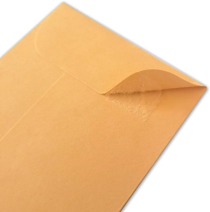 Xxcxpark 200PCS #3 Coin Envelopes 2.5x4.25 inches Brown Kraft Envelopes Classic - Image 7