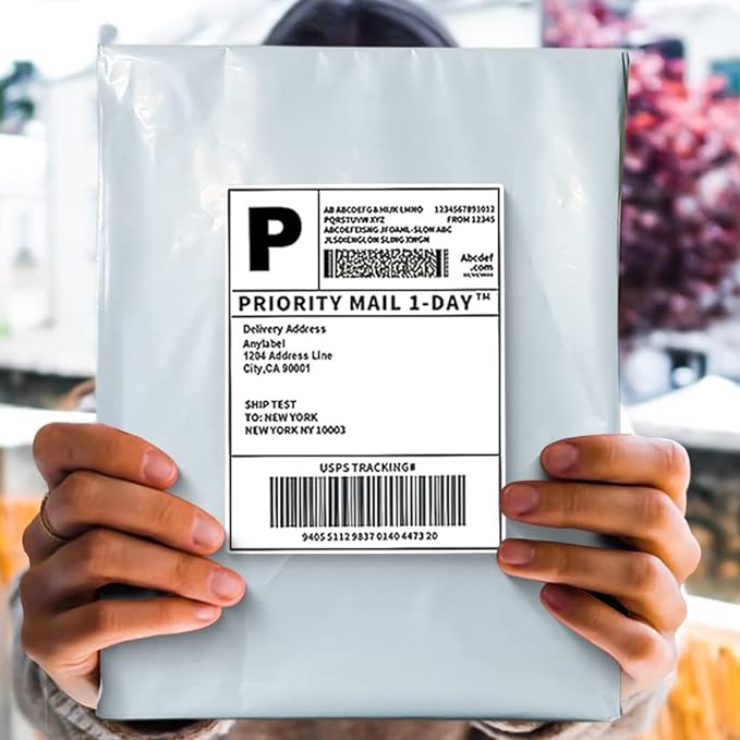 POLYSELLS 400 pcs 14.5x19 Inches White x Silver Poly Mailers Shipping Envelopes - Image 7