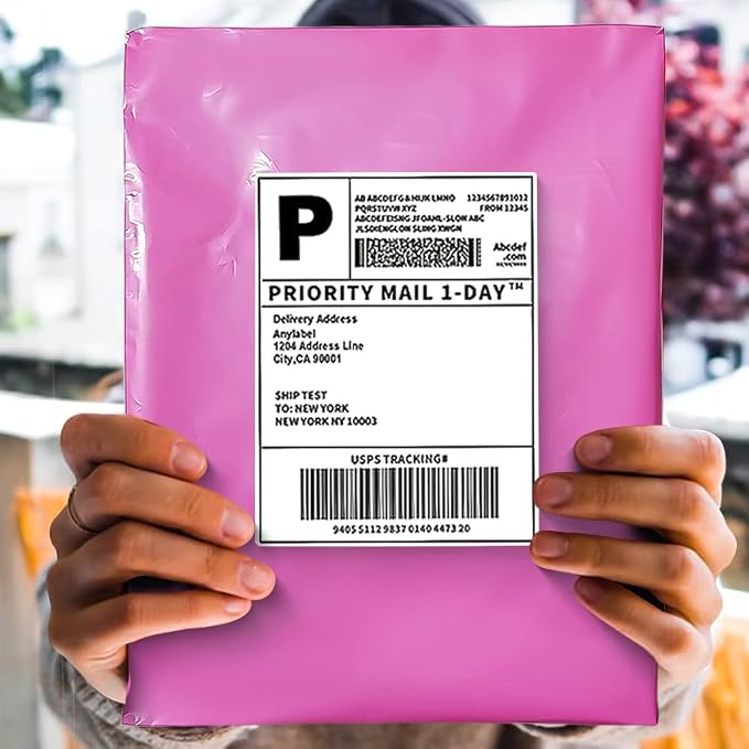 POLYSELLS 200 pcs 12x15.5 Inches Pink Poly Mailers Shipping Envelopes, Strong - Image 4